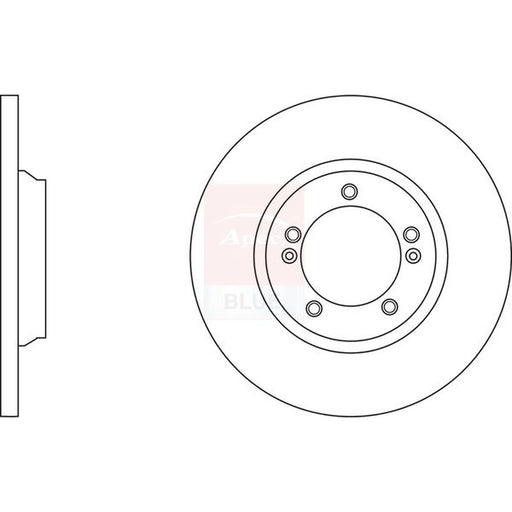 Apec 2 x Solid Rear Brake Discs SDK6787