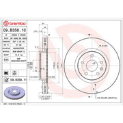 Brembo 2 x Front Brake Discs 09.B358.11