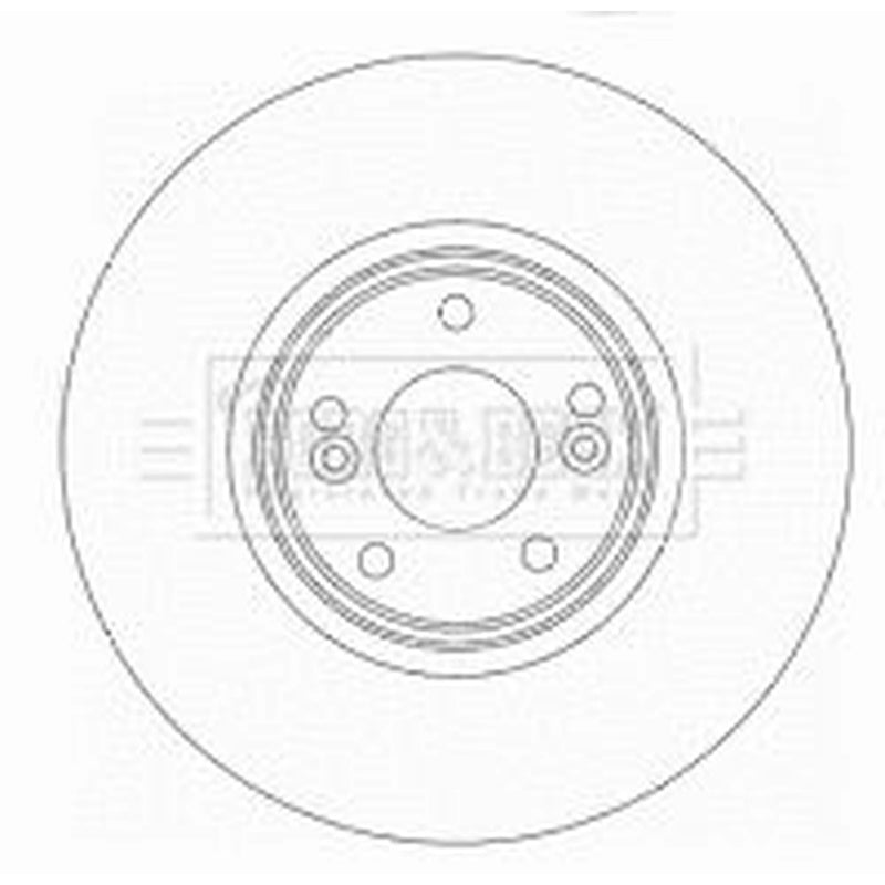 Borg & Beck 2 x Vented Front Brake Discs BBD5929S
