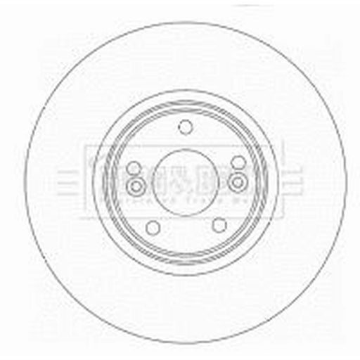 Borg & Beck 2 x Vented Front Brake Discs BBD5929S