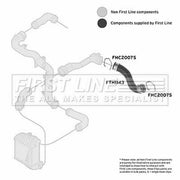First Line Intercooler Turbo Charge Air Hose FTH1143
