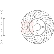 Apec 2 x Perforated/Vented Rear Brake Discs DSK2778