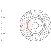 Apec 2 x Vented Rear Brake Discs DSK2726