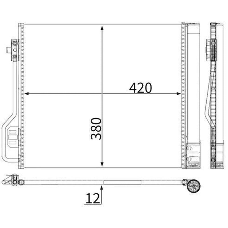 Mahle Air Conditioning Condenser AC 488 000P