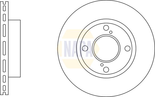 NAPA 2 x Brake Discs fits SUZUKI