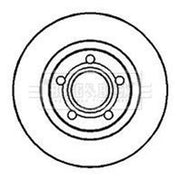 Borg & Beck 2 x Vented Front Brake Discs BBD4066