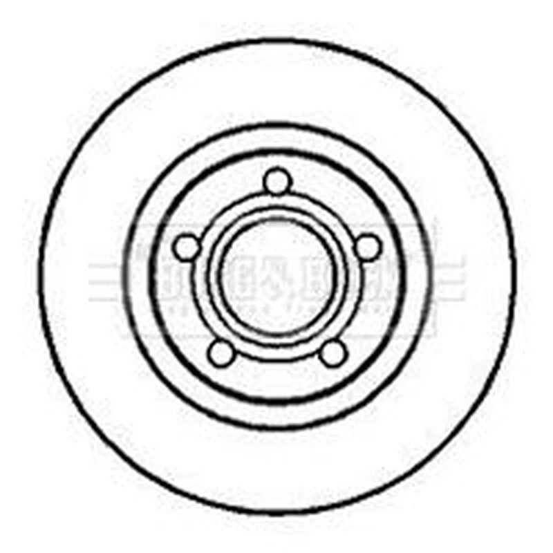Borg & Beck 2 x Vented Front Brake Discs BBD4066