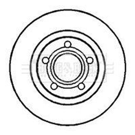 Borg & Beck 2 x Vented Front Brake Discs BBD4066
