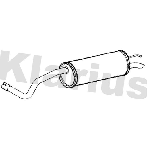 Klarius Box With Tail Pipe Rear VW958C