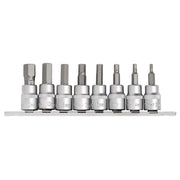Draper Expert Hex Socket Bit Set 3/8" Sq. Dr. 8 Piece