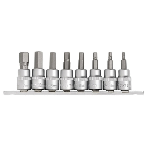 Draper Expert Hex Socket Bit Set 3/8" Sq. Dr. 8 Piece