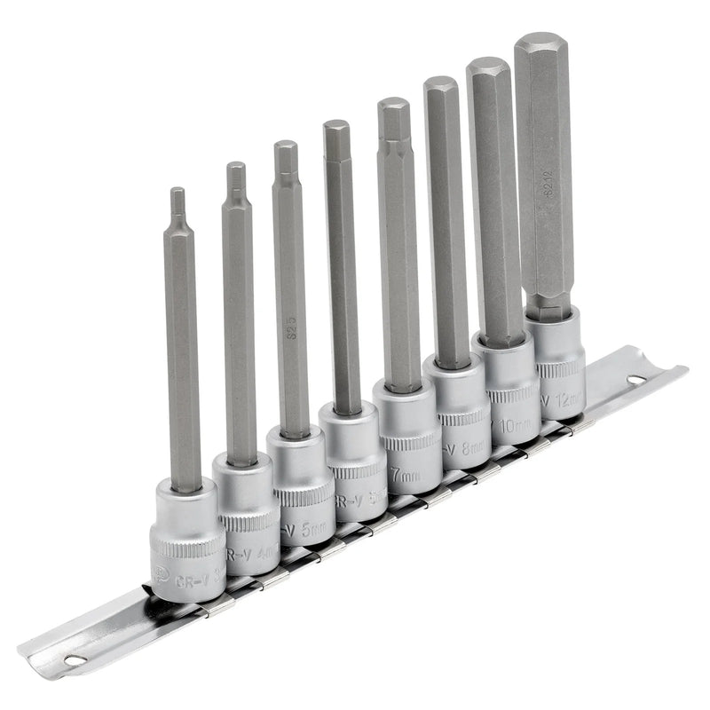 Draper Expert Hex Socket Bit Set 3/8" Dr. 100mm (8 Piece)