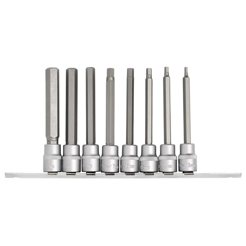 Draper Expert Hex Socket Bit Set 3/8" Dr. 100mm (8 Piece)