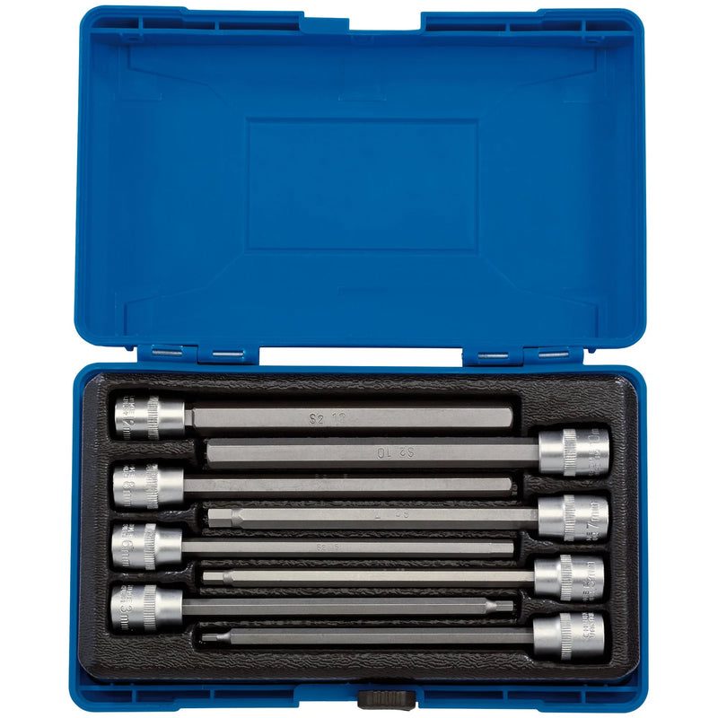 Draper Expert Hexagonal Socket Bit Set 3/8" Sq. Dr. 8 Piece