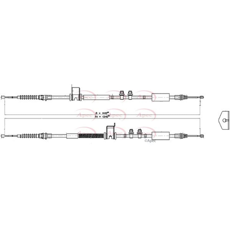 Apec Handbrake Cable Centre CAB1669