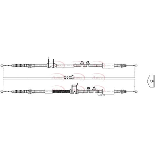 Apec Handbrake Cable Centre CAB1669