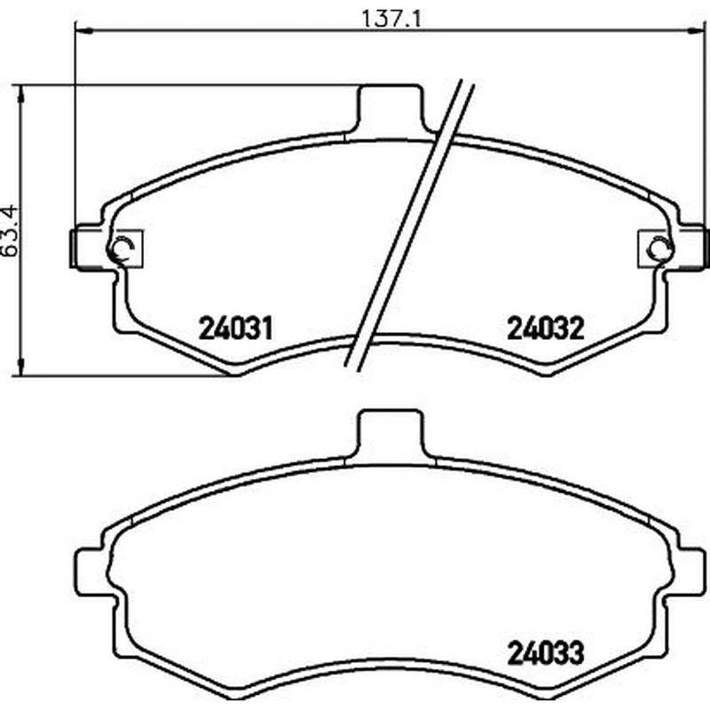 Mintex Front Brake Pad Set MDB2542
