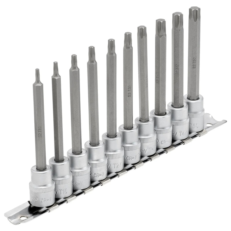 Draper Expert TX-STAR® Socket Bit Set, 3/8" Sq. Dr., 10 Piece