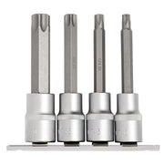 Draper Expert TX-STAR® Socket Bit Set 1/2" Sq. Dr. 100mm (4 Piece)