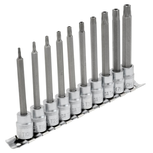 Draper Expert TX-STAR Security Socket Bit Set 3/8" Sq. Dr. 10 Piece