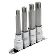 Draper Expert Ribe® Socket Bit Set, 1/2" Dr., 100mm (4 Piece)