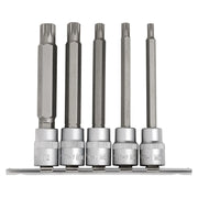 Draper Expert Spline Socket Bit Set 3/8" Sq. Dr. 100mm (5 Piece)