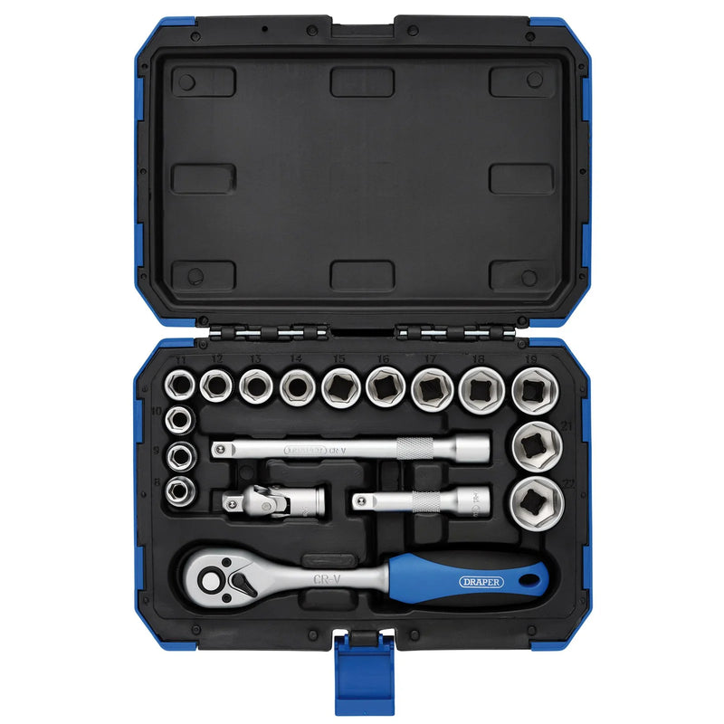 Draper HI-TORQ® Socket Set 3/8" Sq. Dr. 18 Piece