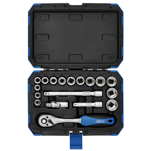 Draper HI-TORQ® Socket Set 3/8" Sq. Dr. 18 Piece