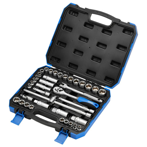 Draper Socket Set, 39 Piece, 3/8" Drive