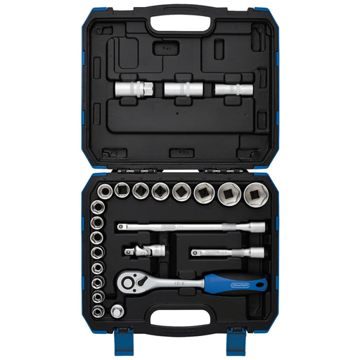 Draper Metric Socket Set 1/2" Sq. Dr. 24 Piece