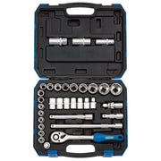 Draper HI-TORQ® Socket Set 33 Piece 1/2" Sq. Dr.