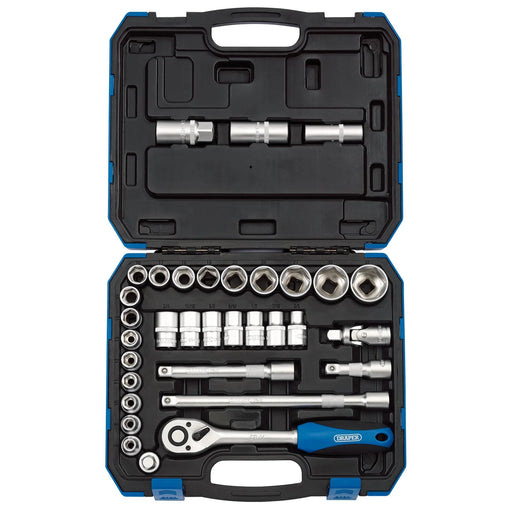 Draper HI-TORQ® Socket Set 33 Piece 1/2" Sq. Dr.