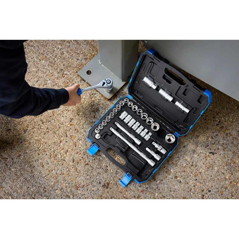 Draper HI-TORQ® Socket Set 33 Piece 1/2" Sq. Dr.