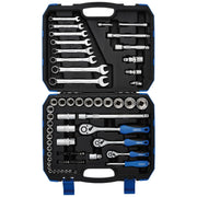 Draper Metric Tool Kit 75 Piece, 1/4" 3/8" 1/2" Square Drive