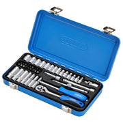 Draper Metric Socket Set 1/4" Sq. Dr. 45 Piece