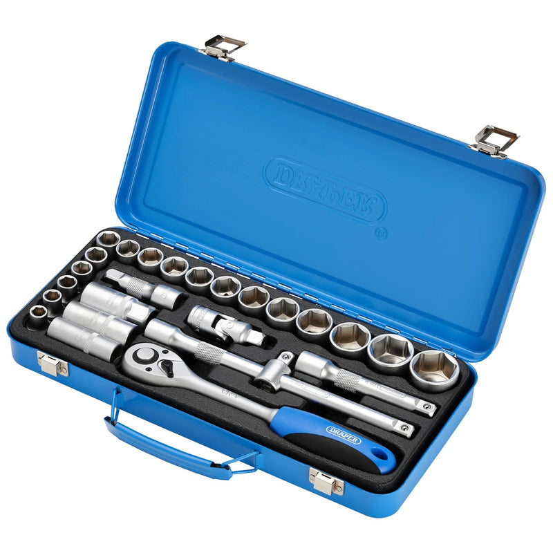 Draper Metric Socket Set 1/2" Sq. Dr. 26 Piece