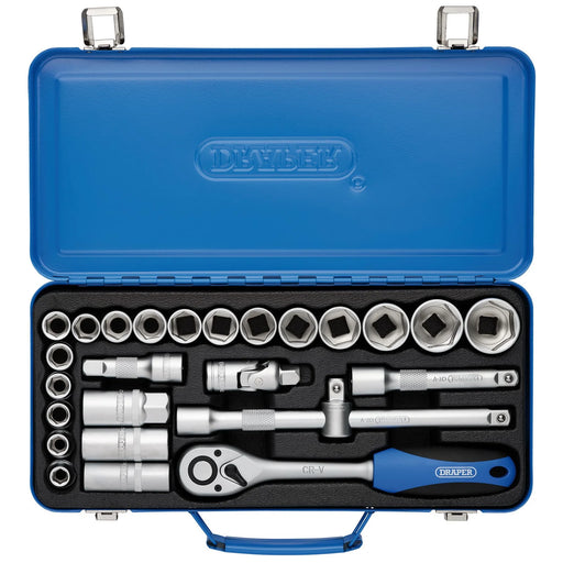 Draper Metric Socket Set 1/2" Sq. Dr. 26 Piece
