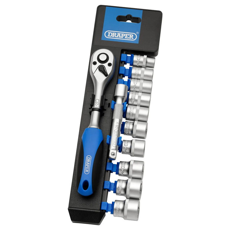 Draper Metric Socket and Ratchet Set, 12 Piece