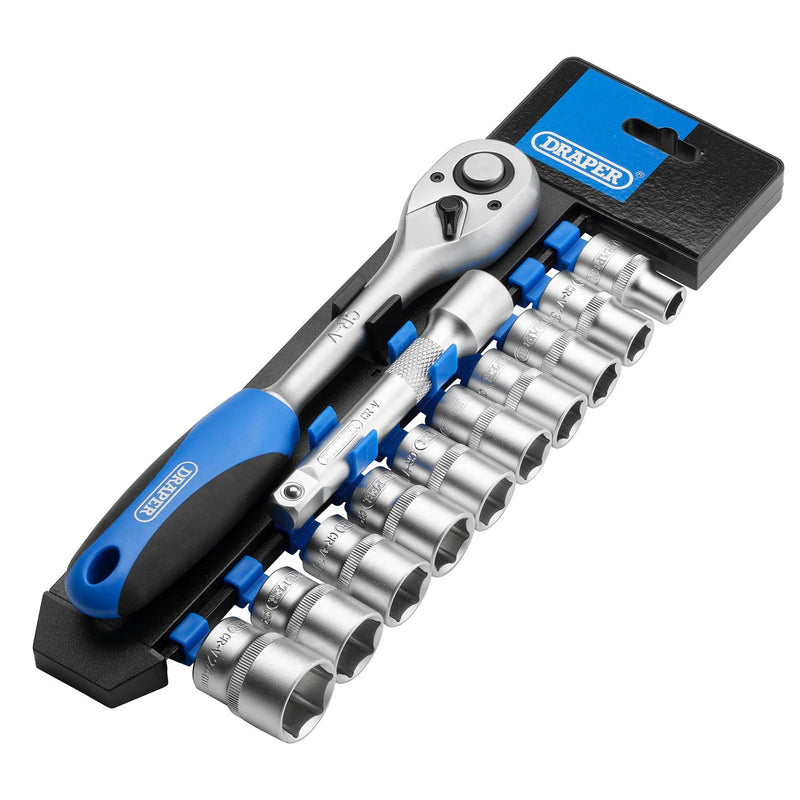 Draper Metric Socket and Ratchet Set, 12 Piece