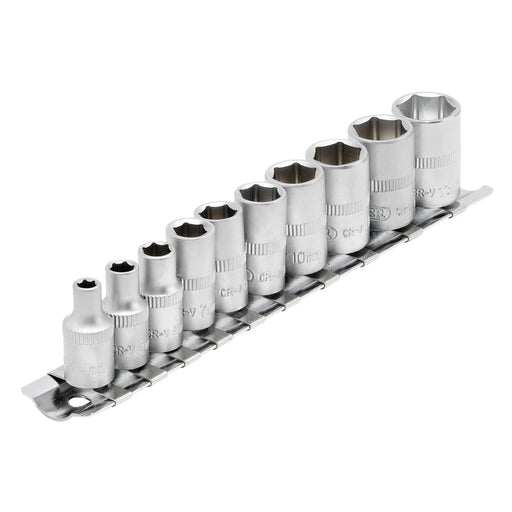 Draper Metric Socket Set, 1/4" Sq. Dr. (10 Piece)