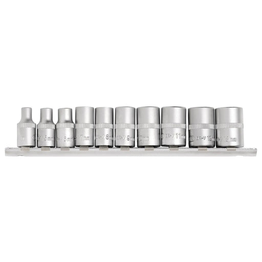 Draper Metric Socket Set, 1/4" Sq. Dr. (10 Piece)