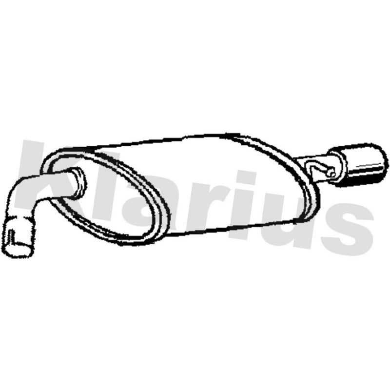 Klarius Box With Tail Pipe (Rh) Right Rear JR322Q