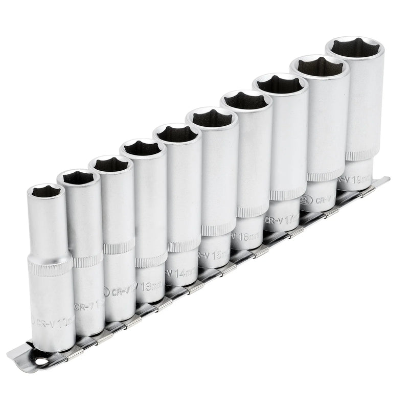 Draper Deep Socket Set 3/8" Sq. Dr. 10 Piece