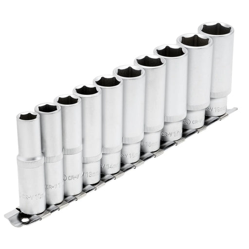 Draper Deep Socket Set 3/8" Sq. Dr. 10 Piece