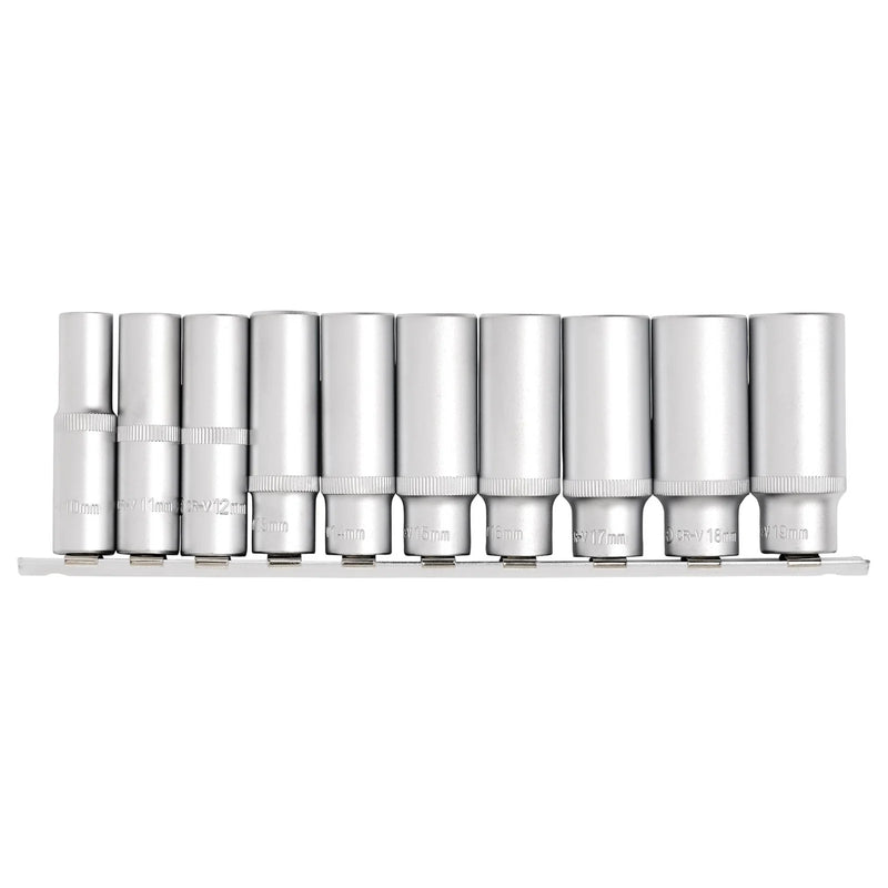 Draper Deep Socket Set 3/8" Sq. Dr. 10 Piece
