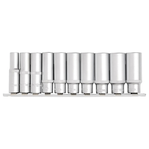 Draper Deep Socket Set 3/8" Sq. Dr. 10 Piece
