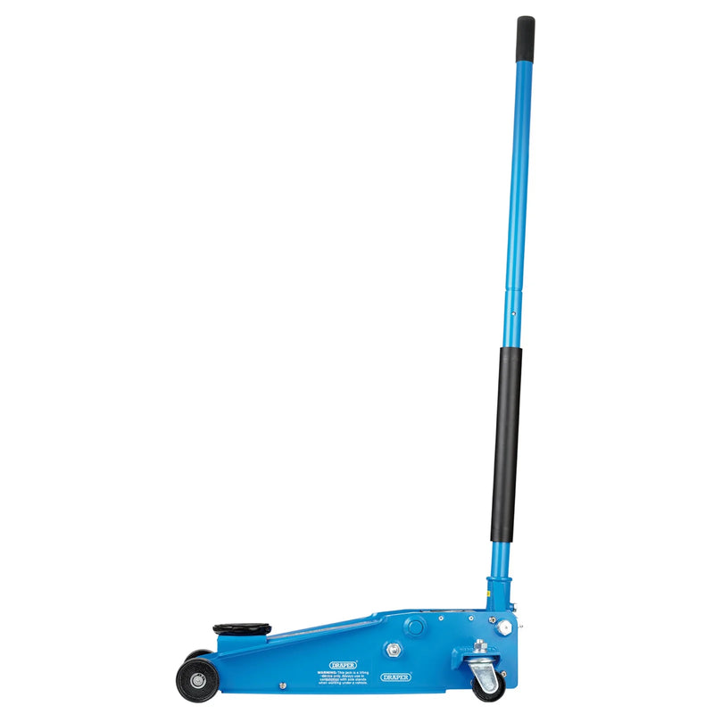 Draper Trolley Jack 3 Tonne Heavy Duty with Twin Pistons