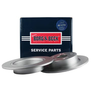 Borg & Beck 2 x Solid Rear Brake Discs BBD5561