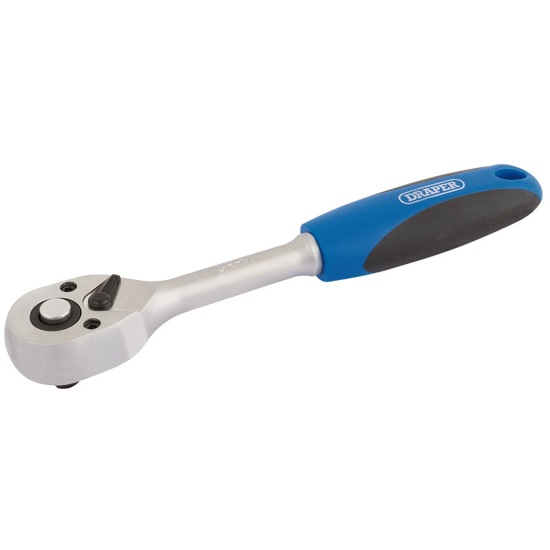 Draper 72 Tooth Reversible Soft Grip Ratchet Square Drive