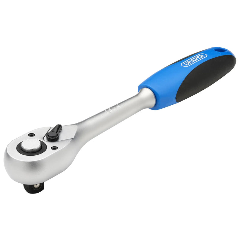 Draper 72 Tooth Reversible Soft Grip Ratchet Square Drive
